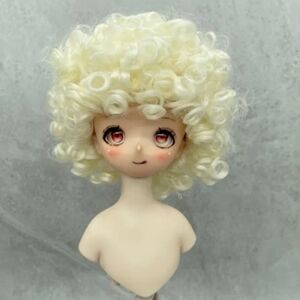 Creamy White Doll Wig 25cm